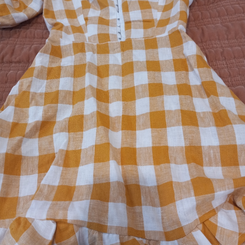 REFORMATION CHECKED DRESS MINI - Picture 8 of 8
